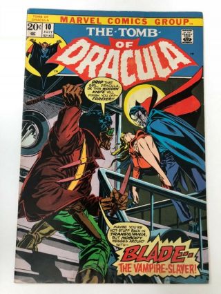 Tomb Of Dracula 10 1st Appearance Of Blade Marvel Comics 1973