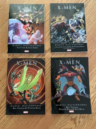 Marvel Masterworks X - Men Volume 1,  2,  3,  4 Tpb
