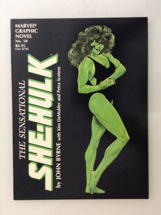 Marvel Graphic Novel 18 The Sensational She - Hulk John Byrne Nm 1 (fantastic Four