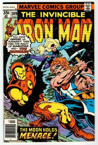 The Invincible Iron Man 109 - Byrne Cover - Vf/nm Marvel 1978 Vintage Comic