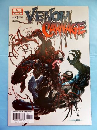 Venom Vs Carnage 1 1st Appearance Of Patrick Mulligan Toxin Marvel Comics 2004