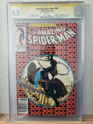 The Spiderman 300 Cgc 9.  2 Ss Todd Mcfarlane 1st Venom Newsstand Edition