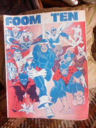 Foom 10 Marvel Fanzine Summer 1975 (1st X - Men) Pre - Dates X - Men Giant Size 1