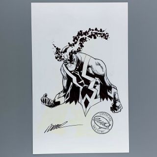 Black Bolt Art Sketch By Humberto Ramos