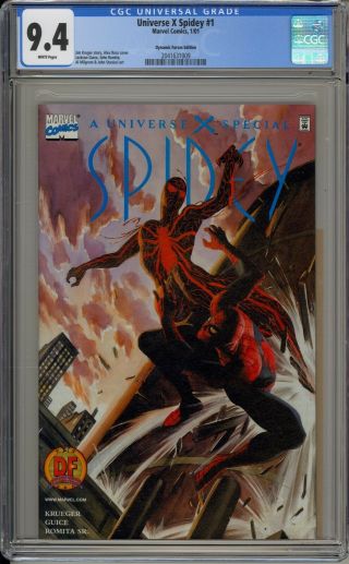 Universe X: Spidey 1 - Cgc 9.  4 - Dynamic Forces Variant With - 2041631009