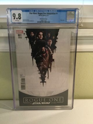Marvel Rogue One A Star Wars Story Adaptation 1 Movie Variant Cgc 9.  8 Nm/mt