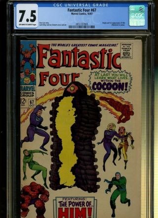 Fantastic Four 67 Cgc 7.  5 | Marvel 1967 | Origin & 1st Him - Warlock (cameo)