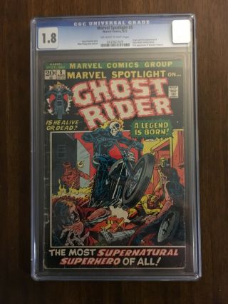 Marvel Spotlight 5 (1972) Cgc 1.  8 Origin & 1st Appearance Of Ghost Rider