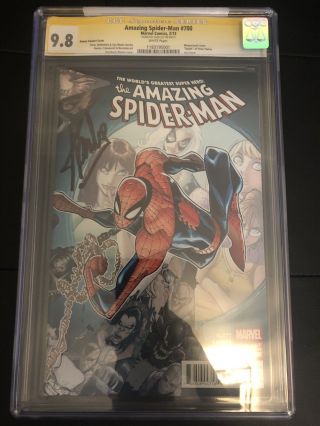 THE SPIDER - MAN 700 - CGC 9.  8 - VARIANT - SS STAN LEE 2