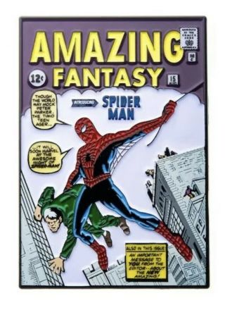 Sdcc 2019 Toynk Marvel Comics Fantasy 15 Spider - Man Enamel Pin In - Hand
