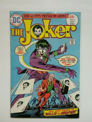 The Joker 2 Vol.  1 1975 The Clown Prince Of Crime Dc Comics