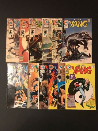Charlton Comics Vintage 1970’’s All Yang 1,  2,  3,  4,  5,  6,  7,  8,  9,  10,  11,  12,  13