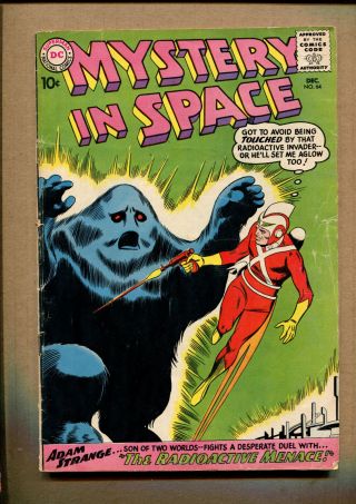 Mystery In Space 64 - Adam Strange - 1960 (grade 3.  5) Wh