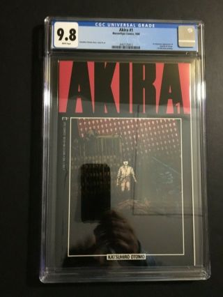 Akira 1 Epic Comics 9/88 Comic W/p Cgc 9.  8 1st American App.  Of Kaneda / Tetsuo.