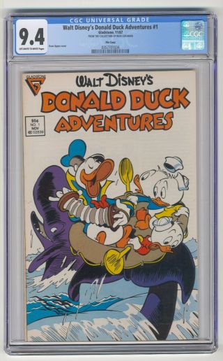 Walt Disney’s Donald Duck Adventures 1,  Cgc 9.  4