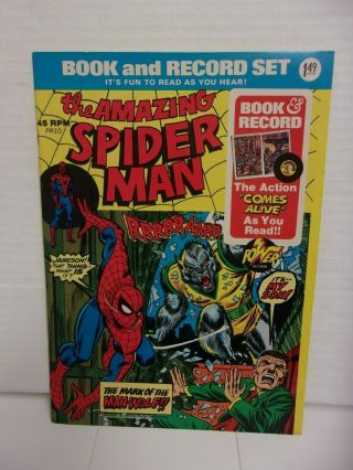 Spider - Man Book And Record Set (1974 Marvel Comic Book & Vinyl) 45 Rpm