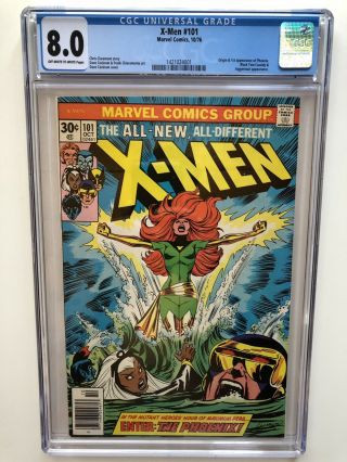 The X - Men 101 Cgc 8.  0 (oct 1976,  Marvel)
