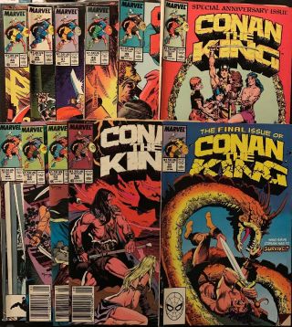 Conan The King S 44 45 47 48 49 50 51 52 53 54 & 55 (marvel) Vg Many Newsstand
