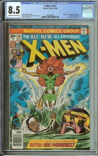 X - Men 101 Cgc 8.  5 Ow/wh Pages // Origin/1st Appearance Of The Phoenix