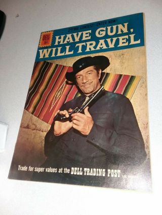 Have Gun Will Travel 11 Dell Tv Western Comics 1961 Silver Age Photo Cover