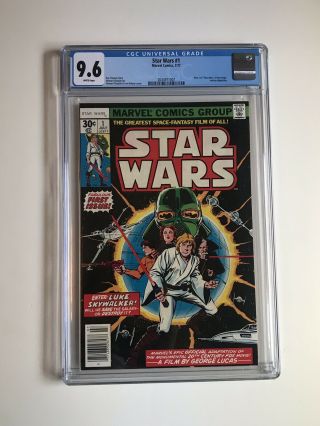 Star Wars 9.  6 Number 1 Comic Book 1977 White Pages Just Arrived From The Cgc