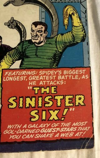 The Spider - Man Annual 1 1st Appearance of Sinister Six Marvel 1964 4