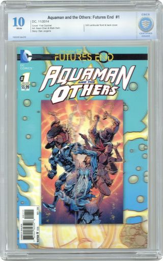 Aquaman And The Others Futures End 1a 2014 Guichet Lenticular Cbcs 10.  0