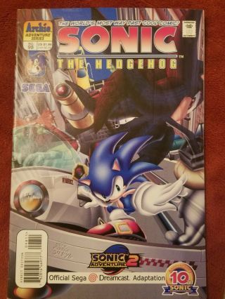 Sonic The Hedgehog 98 2001 Newsstand Variant Archie Nm