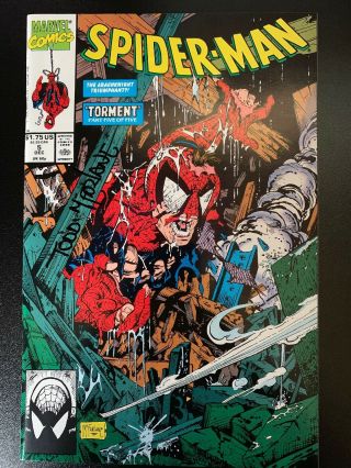 Spider - Man 5 (dec 1990,  Marvel) / Signed By Todd Mcfarlane 