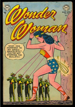 Wonder Woman 58 Pre - Code Golden Age Dc Superhero Comic 1953 Vg - Fn