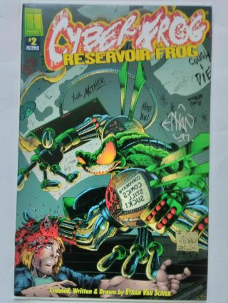 Cyberfrog Reservoir Frog 2 Nevermind Kurt Cobain Nirvana Signed Ethan Van Sciver