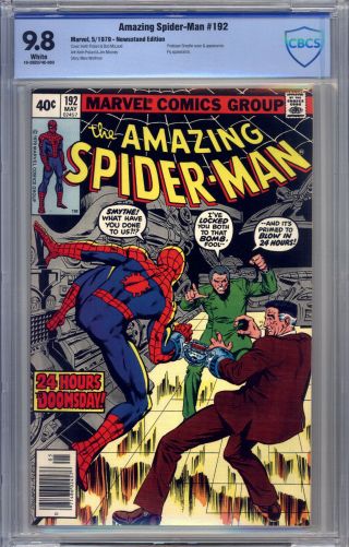 Spider - Man 192 (news) Cbcs 9.  8 Pollard,  Mooney,  Prof Smythe,  Fly