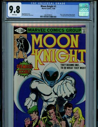 Moon Knight 1 Cgc 9.  8 Nm/mt Marvel Comics 1980 1st Bushman K7
