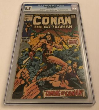 Conan The Barbarian 1 Cgc 8.  5 Origin And First Appearance Of Conan