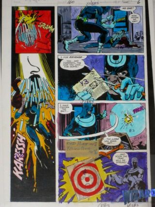 Daredevil 160 Color Guide Art Frank Miller Bullseye Black Widow Pg 6