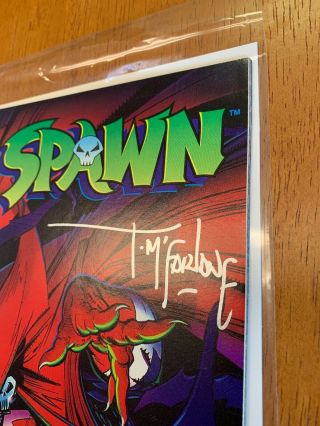 SPAWN 1 Image Comics Ungraded SIGNED MCFARLANE 1992 1st Printing 2