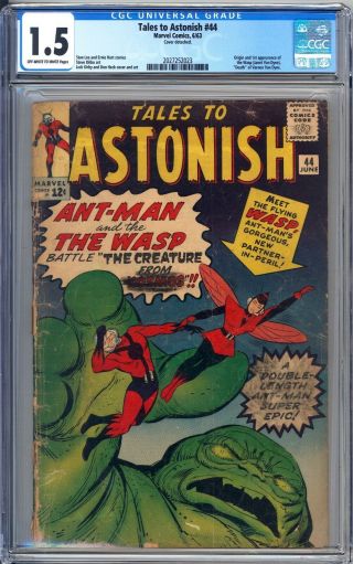Tales To Astonish 44 Cgc 1.  5 - 1st Appearance Of Wasp Janet Van Dyne
