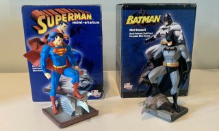 Superman & Batman Mini Statues (dc Direct Jim Lee Art)