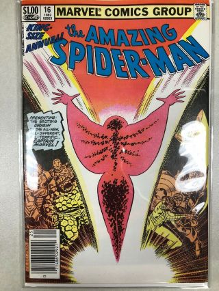 Spider - Man Annual 16 1st Appearance Of Monica Rambeau Captain Marvel