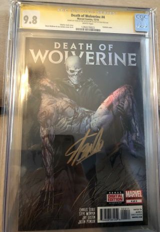 Death Of Wolverine 4 Cgc 9.  8 Stan Lee