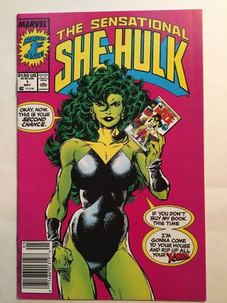 The Sensational She - Hulk 1 May 1989 Marvel Nm - 9.  2
