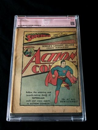 JOE SHUSTER SIGNED Superman 4 1940 CBCS GRADED 2nd Lex Luthor 1940 DC COMICS 8