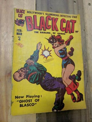 Black Cat 1947 No.  4 - The Ghost Of Blasco - Crime / Detective Comics