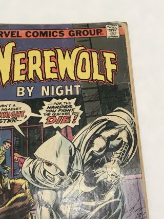 Werewolf By Night 32 1st Appearance Moon Knight LOW GRADE Complete 1975 Marvel 3