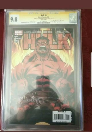Red Hulk 1 Cgc Ss 9.  8 White Pages Signed Ed Mcguinness & Dexter Vines Immortal