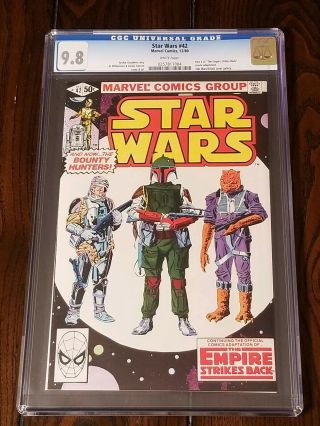 Star Wars 42 Cgc 9.  8 White Pages Bounty Hunters Boba Fett