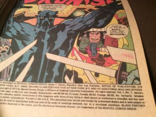 Black Panther 7 Comic Book Doom Drums/Jack Kirby 3