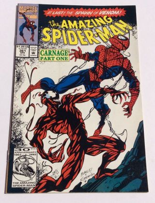 The Spider - Man 361 First Appearance Of Carnage,  362 & 363