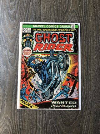 Ghost Rider 1 1st App.  Of The Son Of Satan Daimon Hellstrom