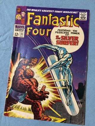 Fantastic Four 55 Silver Surfer Vs.  Thing Classic Cover 1966